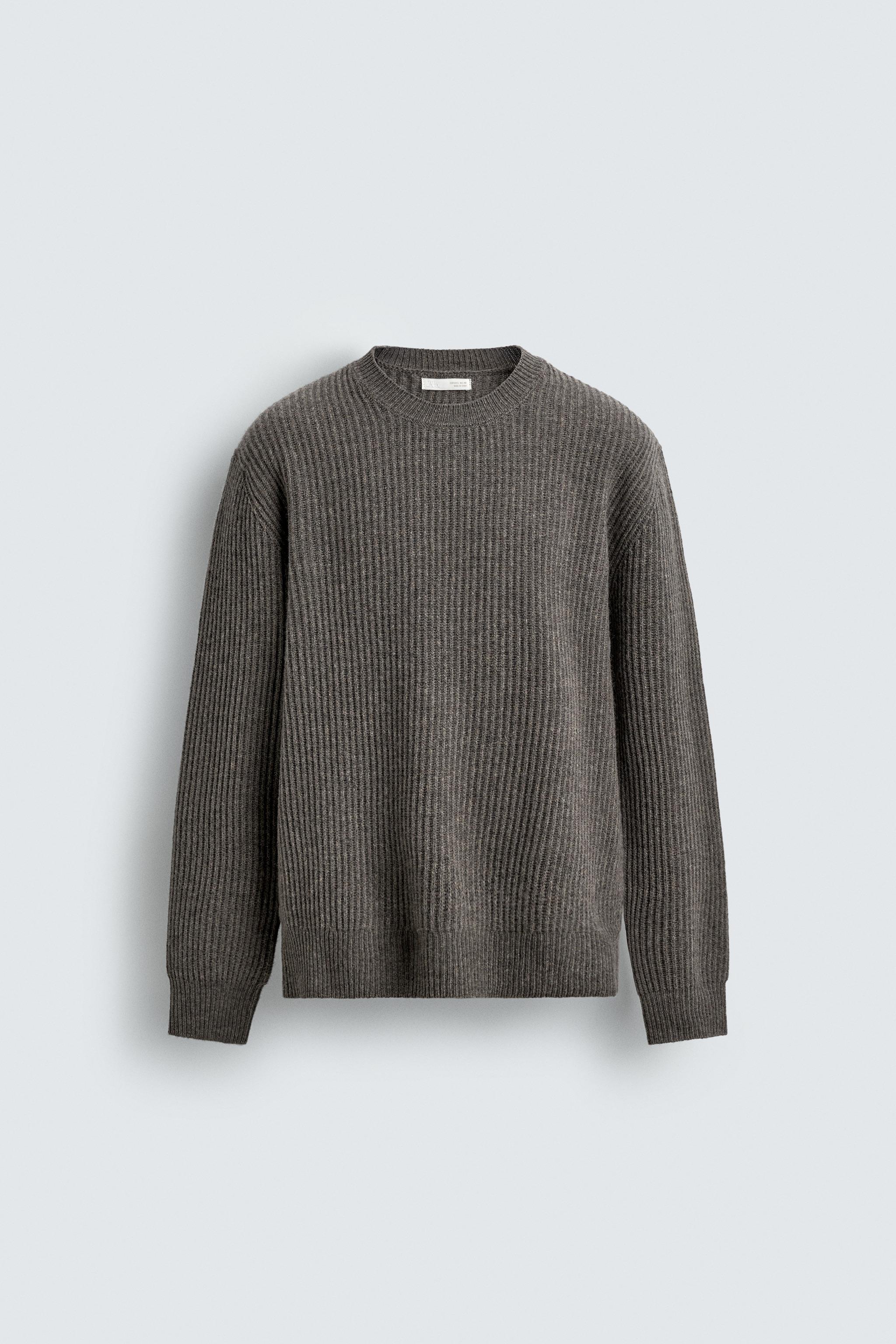 TEXTURED WOOL JUMPER